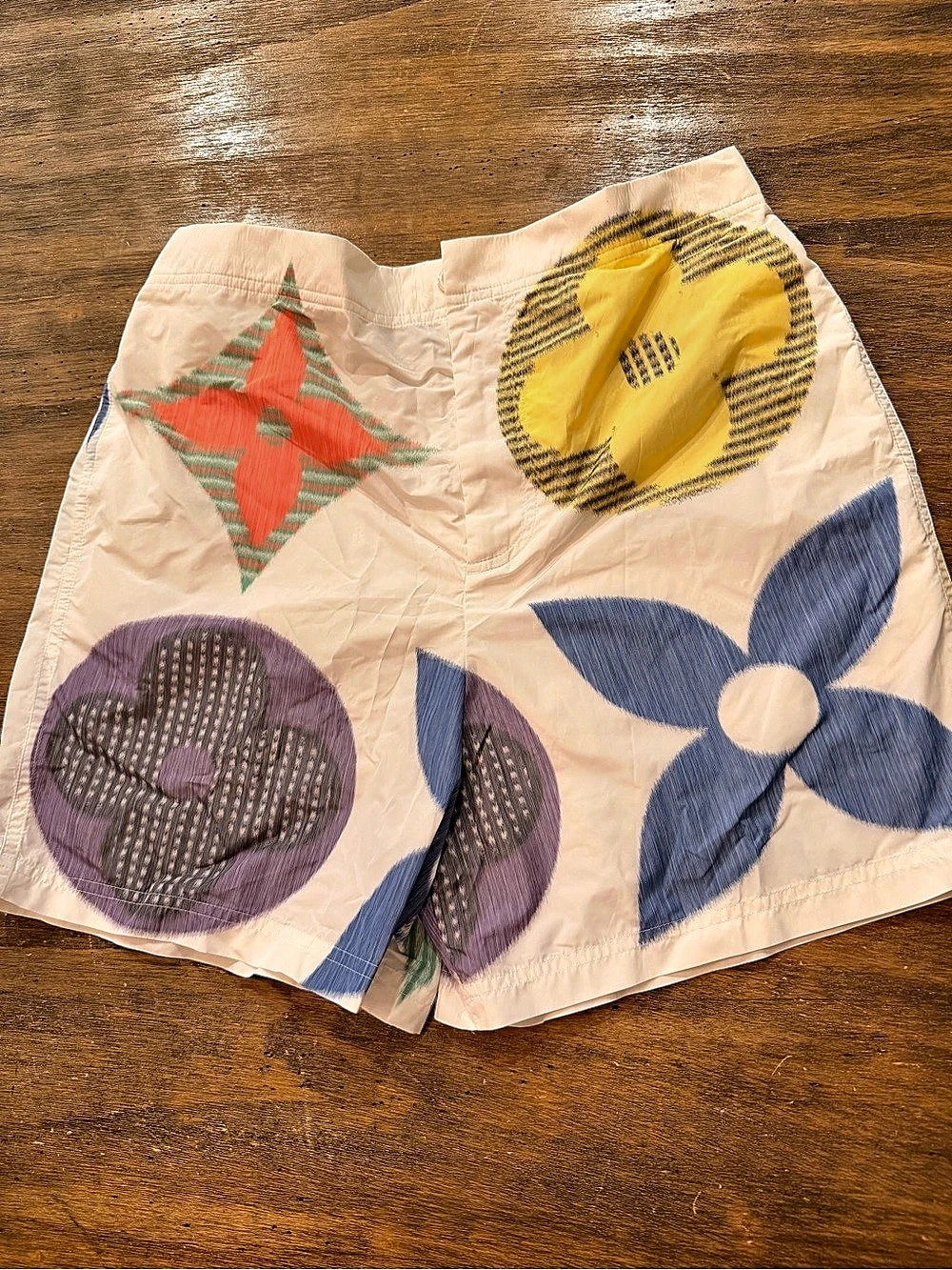 Louis Vuitton LV Pastel Monogram Logo Multicolor Watercolor Shorts Watercolor 42